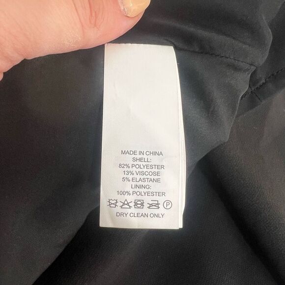 Kate spade black sleeveless rear gold zipper A-line dress size 2 - Picture 10 of 12